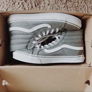 Grey High Top Skater Vans Sneakers